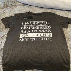 Lg t shirt with cute saying on front